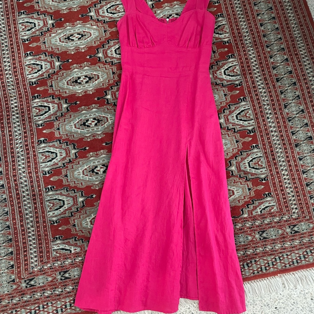 Reformation Pink Midi Dress